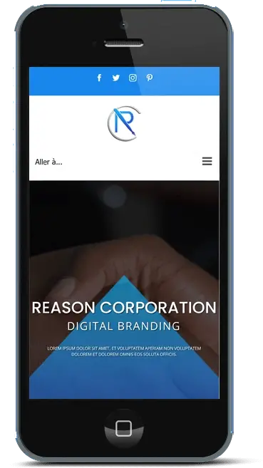 visuel smartphone du projet reason corporation